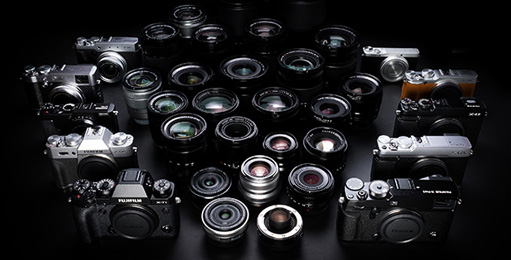 Fujfilm cameras and lenses