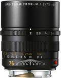 Leica APO-SUMMICRON-M 75 f/2 ASPH., black anodized finish