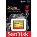 Sandisk 32GB CompactFlash (CF) Extreme 120MB/s Card