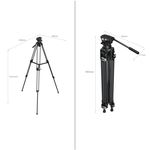 Smallrig Heavy-Duty Fluid Head Tripod AD-01