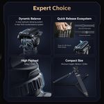 SmallRig FreeBlazer Counterbalance Carbon Fiber Video Tripod Kit AD-Pro8