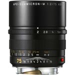 Leica APO-SUMMICRON-M 75 f/2 ASPH., black anodized finish