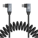 SmallRig USB-C (Angled) to USB-C (Angled) Coiled Data Cable