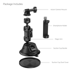 Smallrig Portable Suction Cup Mount Support Kit for Action Cameras/Mobile Phones SC-1K