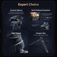 SmallRig FreeBlazer Counterbalance Carbon Fiber Video Tripod Kit AD-Pro8