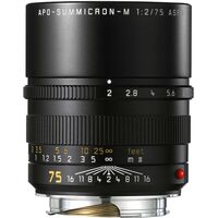 Leica APO-SUMMICRON-M 75 f/2 ASPH., black anodized finish