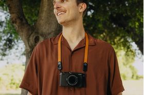 Peak Design Form Leather Camera Strap Neck (Amber)