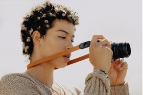 Peak Design Form Leather Camera Strap Neck (Amber)