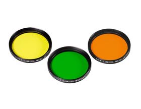 Leica E49 Filter Orange, black