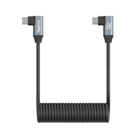 SmallRig USB-C (Angled) to USB-C (Angled) Coiled Data Cable