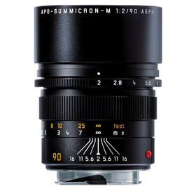 Leica APO-SUMMICRON-M 90 f/2 ASPH., black anodized finish