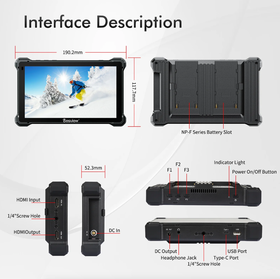 Desview R7SIII 7" On Camera Touch Monitor