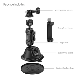 Smallrig Portable Suction Cup Mount Support Kit for Action Cameras/Mobile Phones SC-1K