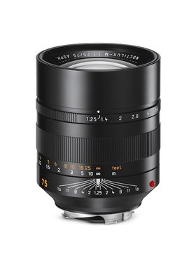 Leica NOCTILUX-M 75 f/1.25 ASPH., black anodized finish