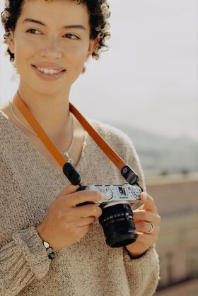 Peak Design Form Leather Camera Strap Neck (Amber)