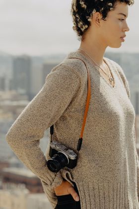 Peak Design Form Leather Camera Strap Neck (Amber)