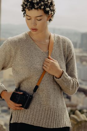Peak Design Form Leather Camera Strap Short (Amber)