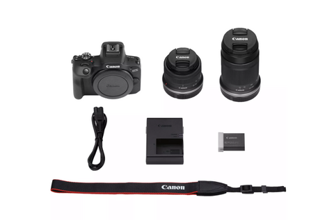 Canon EOS R100 + RF-S 18-45mm F4.5-6.3 IS STM + RF-S 55-210mm IS STM