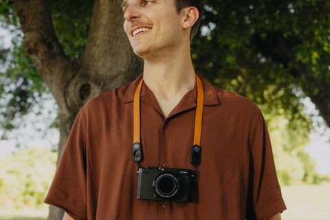 Peak Design Form Leather Camera Strap Neck (Amber)