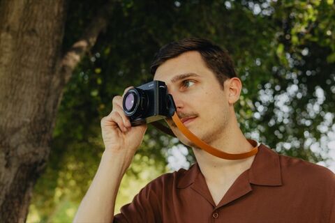 Peak Design Form Leather Camera Strap Neck (Amber)