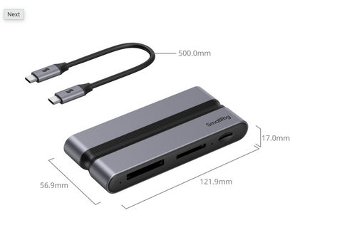 Smallrig 9 in 1 CFexpress Photography Docking Station (Type A)