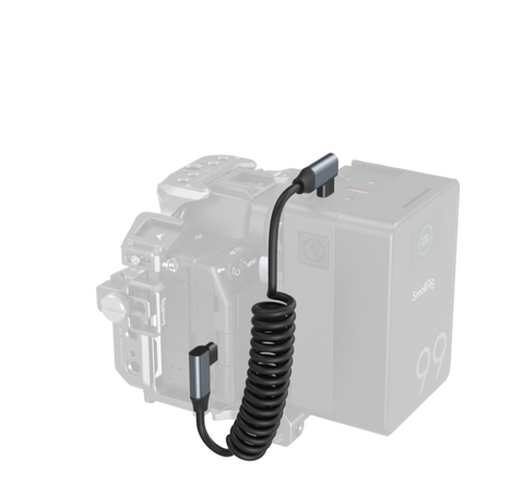SmallRig USB-C (Angled) to USB-C (Angled) Coiled Data Cable