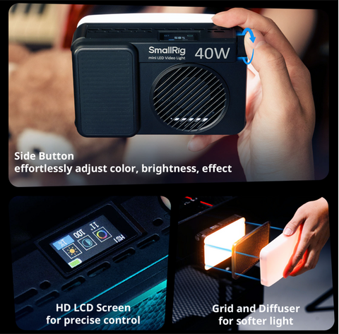 Smallrig 40W Mini RGBWW Video Light