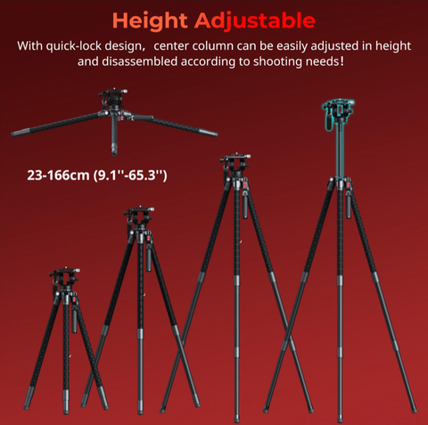 SmallRig x Potato Jet TRIBEX SE Tripod with Integrated Hydraulic Fluid Head