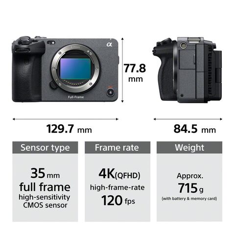 Sony FX3 Full-frame Cinema Line camera