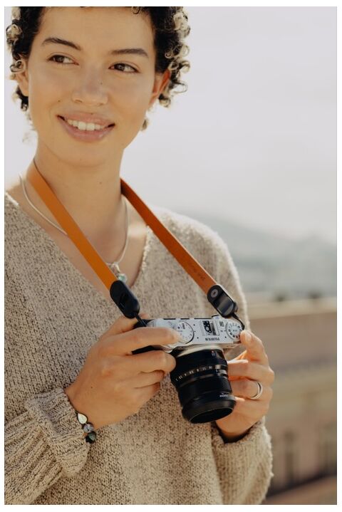 Peak Design Form Leather Camera Strap Neck (Amber)